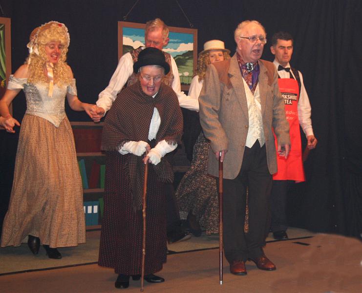 Song 1.jpg - Grandma Gumdrop & Lord Letchalot lead the singing with Gertie & Walt and  Mona & Wilf.